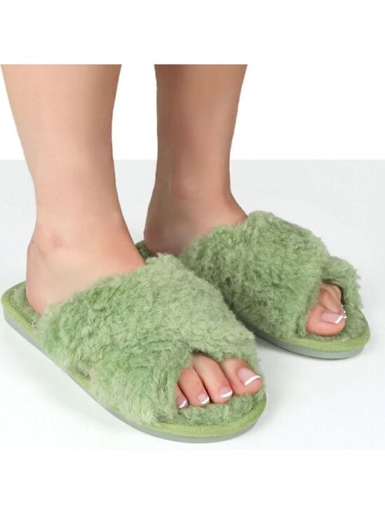 smiry Shoes - New Smiry Women's Fluffy Furry House Slippers Size 7.5-8.5